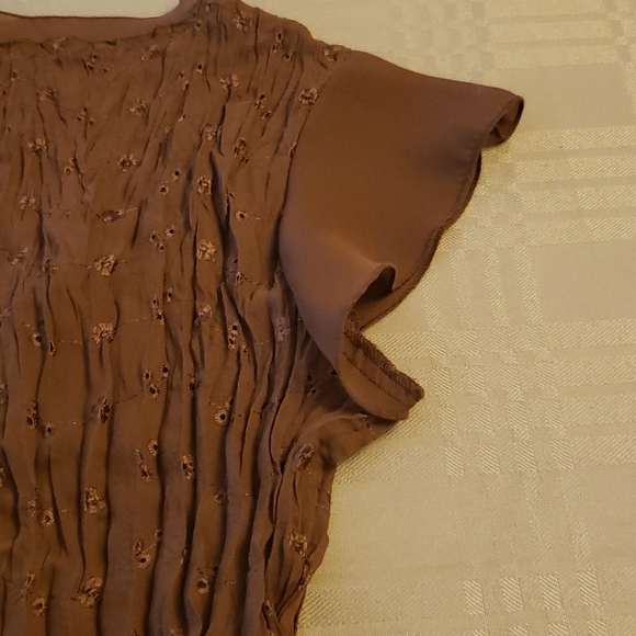 Brown blouse (0390) 💥 - Picture 7 of 7